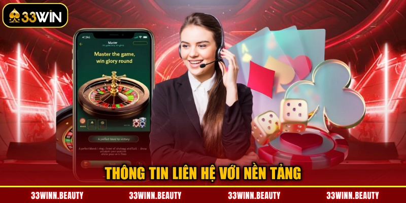 Thông tin liên hệ với nền tảng